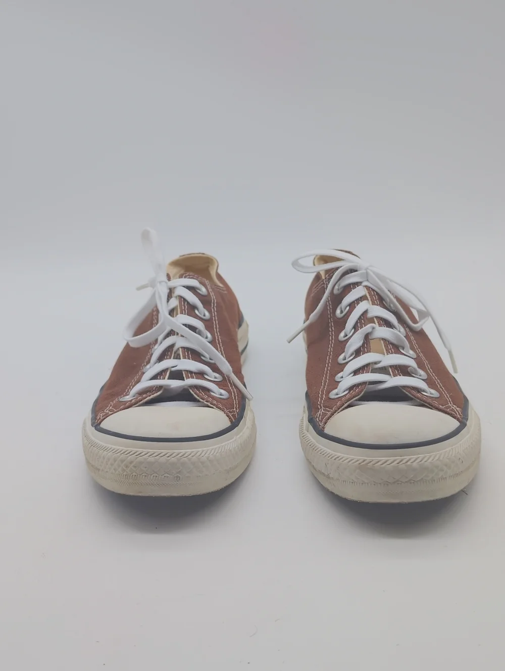 Classic Converse Low-Top Canvas Sneakers - Brown Unisex 7/9 - Picture 2 of 8
